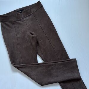 Andrew Marc Brown Faux Suede Pull On Pants.  Women’s size medium